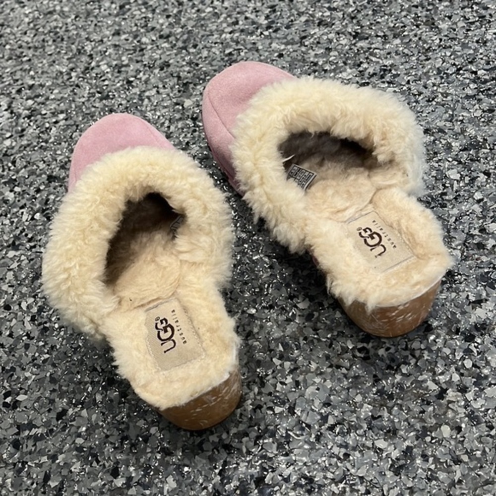 Ugg Australia women’s pink suede clog women’s size 4 - Picture 6 of 12